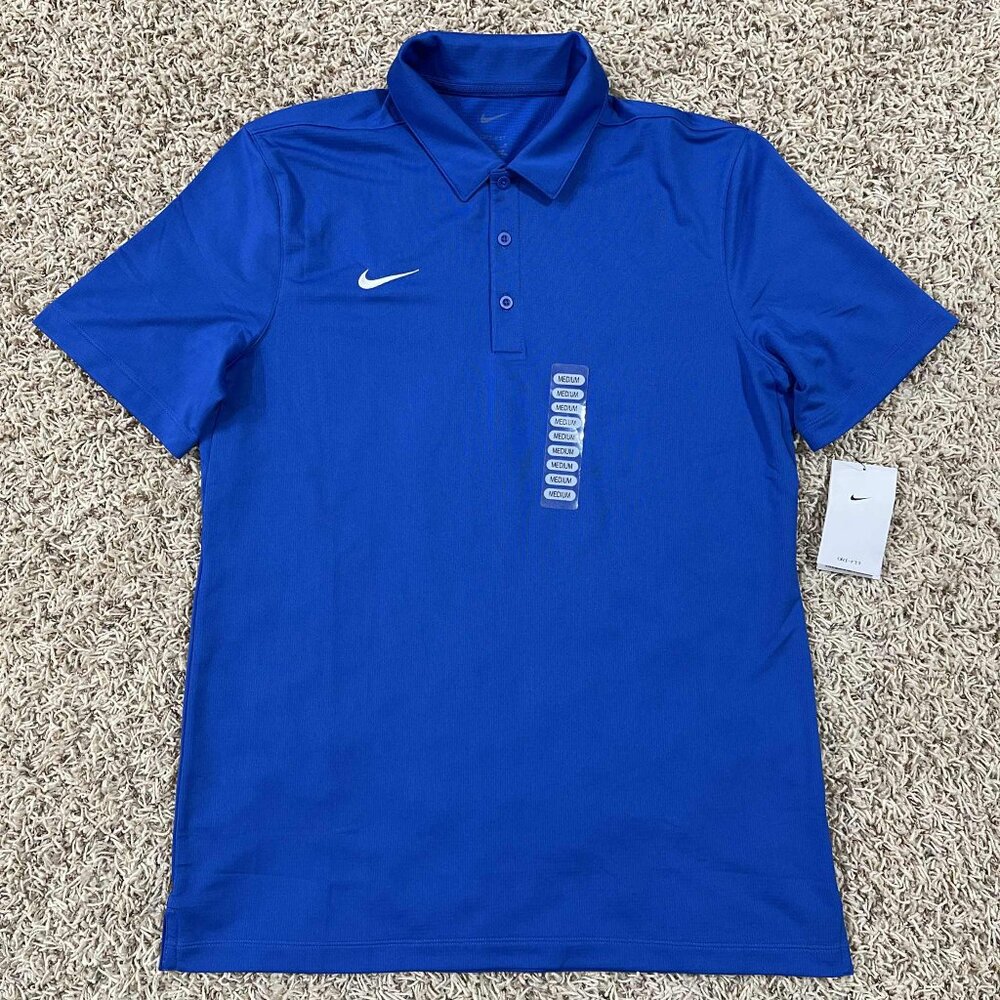Nike Men's Dry Franchise Soft Polo Shirt Blue, Size Medium (New)
